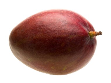 Grafiksel kaynaklar beyaz bir sırt üzerinde izole edilmiş mango meyvesi nesnesi