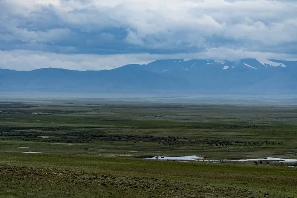 Hintergrundbild Einer Berglandschaft Russland Sibirien Altai — Stockfoto