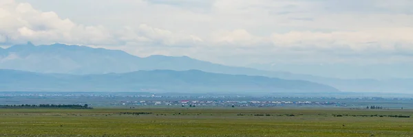 Hintergrundbild Einer Berglandschaft Russland Sibirien Altai — Stockfoto