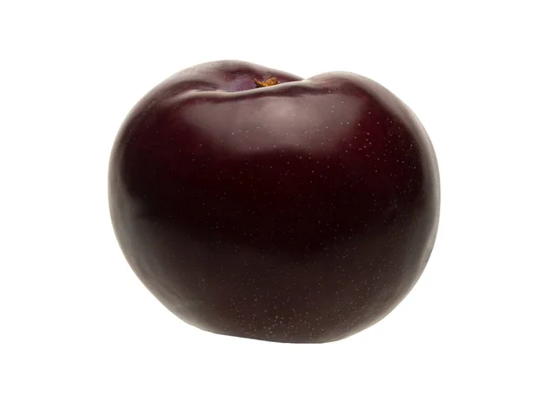 Isolated Object White Background Shape Plum Fruit Ripe Drupe Lilac — Stock Photo, Image