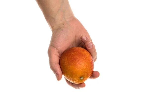 Bloedsinaasappel Een Variëteit Van Sinaasappel Met Karmozijn Bijna Bloedkleurig Vlees — Stockfoto