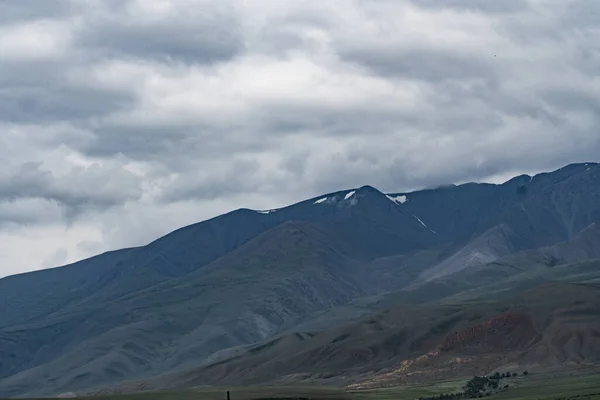 Imagem Fundo Uma Paisagem Montanha Rússia Sibéria Altai — Fotografia de Stock