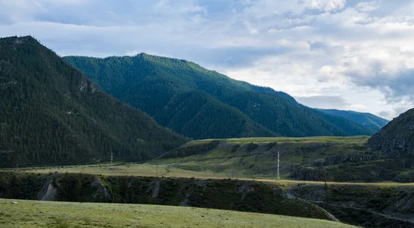 Background Image Mountain Landscape Russia Siberia Altai — Stock Photo, Image