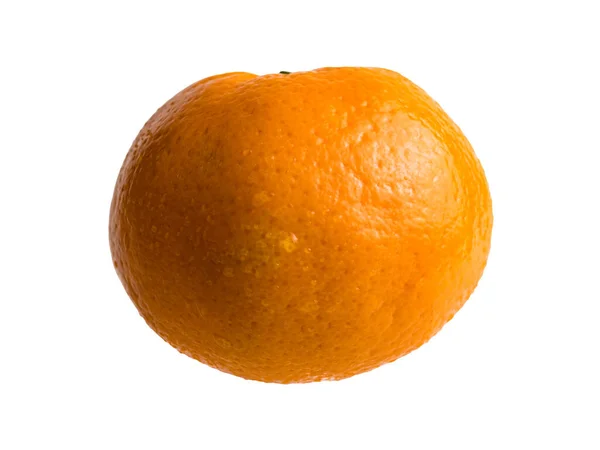 Isolerad Frukt Vit Bakgrund Mogen Mandarin Skörda Färska Frukter Hälsosam — Stockfoto