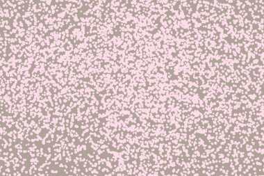 Çemberli soyut geometrik çizimler. Pembe benekli bej arka plan. Broşürler, web siteleri, posterler, kartpostallar, duvar kağıtları için tasarım. Kaotik Onament.