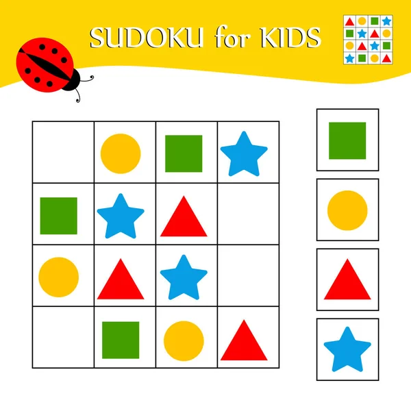 Jogo Sudoku Para Crianças Com Fotos. Ficha De Atividade Infantil. Animais  Africanos Fofos Ilustração do Vetor - Ilustração de teste, atividade:  225349420