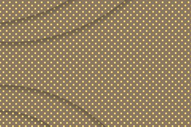 Altın daireli bej vektör soyut şablonu. İş için şablon tasarımı. Renkli kürelerle noktalı arka plan. Geometrik noktalar minimalist arkaplan. Poster, kart, broşür. 