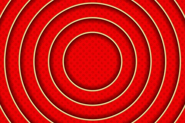 Червоний Вектор Абстрактний Візерунок Золотими Колами Дизайн Шаблонів Бізнесу Плямистий — стоковий вектор