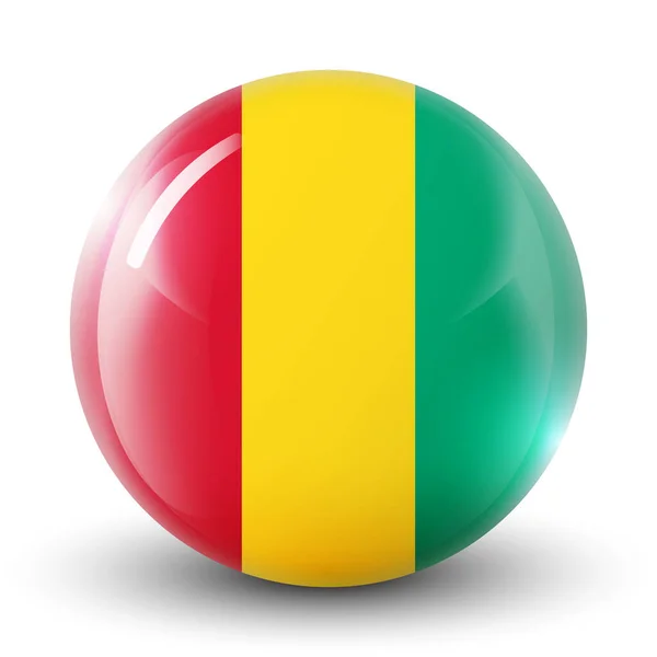 Γυάλινη Μπάλα Φωτός Σημαία Της Βολιβίας Στρογγυλή Σφαίρα Εικονίδιο Προτύπου — Διανυσματικό Αρχείο