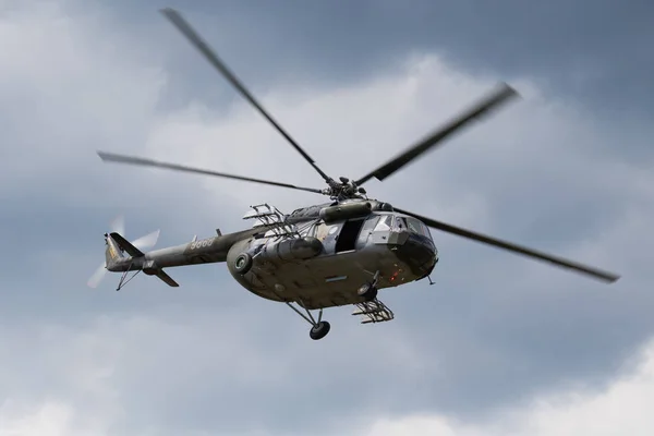 Czech Air Force Mil Mi-171Sh 9868 transport helicopter display at SIAF Slovak International Air Fest 2019 — Stock Photo, Image