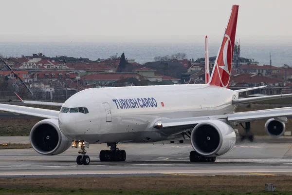 Istanbul Turquie Mars 2019 Départ Boeing 777 200 Ljp Cargo — Photo