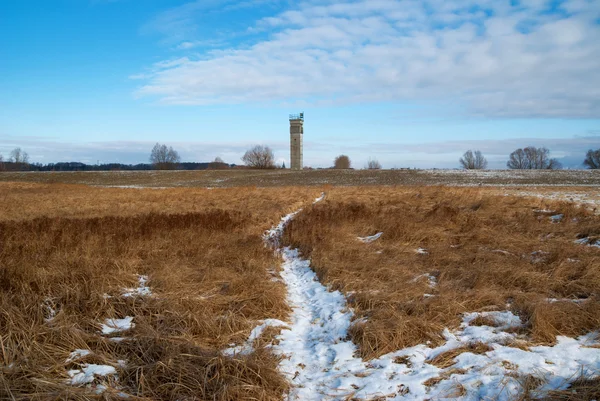 Watchtower at the former inner german Border — Stock Photo, Image