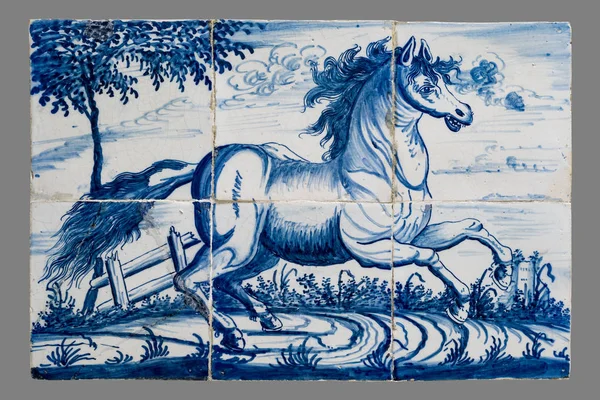 Голландська плитка з 16 до 18-го століття — стокове фото