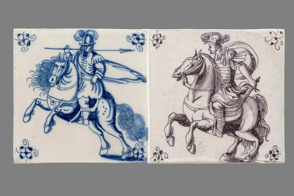 Dutch tile from the 16th to the 18th century — Stock Photo, Image