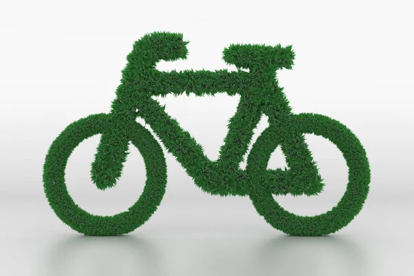 Инсталляция Велосипед Грассом — стоковое фото