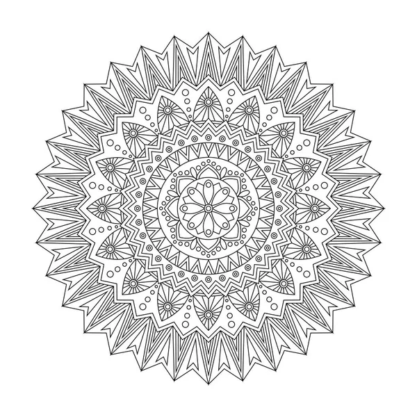 Квіткова мандала, Векторні ілюстрації — стоковий вектор