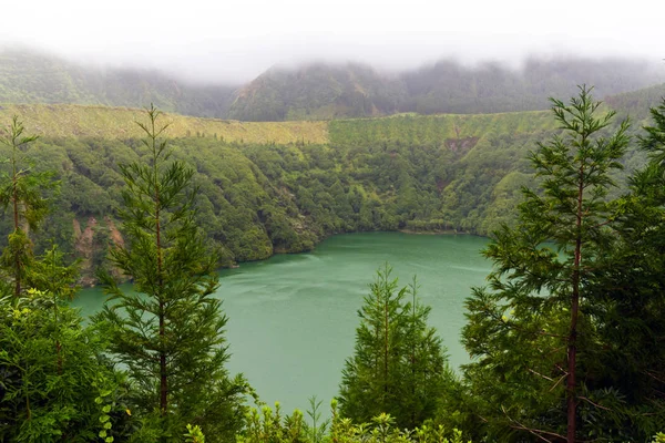 Lagoa de Santiago Adası Sao Miguel, Azor Adaları üzerinde — Stok fotoğraf