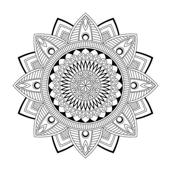 Mandala floral, illustration vectorielle — Image vectorielle