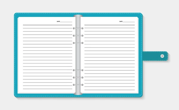 Vektör çizim ışık gri arka plan üzerine açık defter