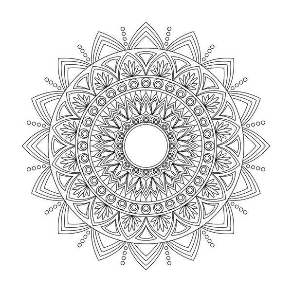 Mandala floral, illustration vectorielle — Image vectorielle