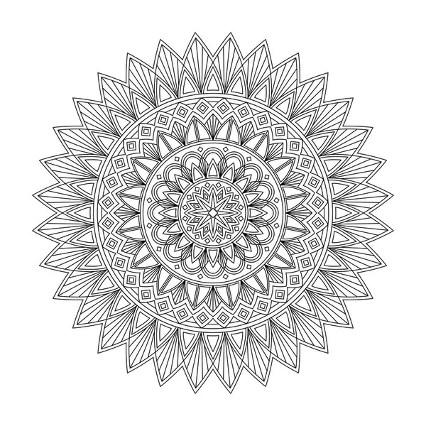 Mandala floral, illustration vectorielle — Image vectorielle