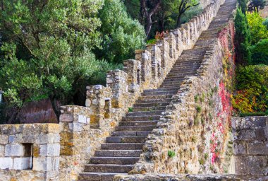 Merdiven Saint George kale Lizbon, Portekiz