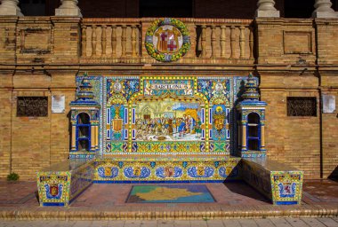 Seramik tezgah Plaza de Espana Sevilla, İspanya