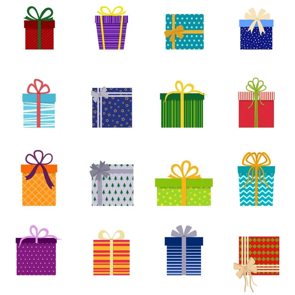 A karácsonyi ajándékok, vektor illusztráció — Stock Vector