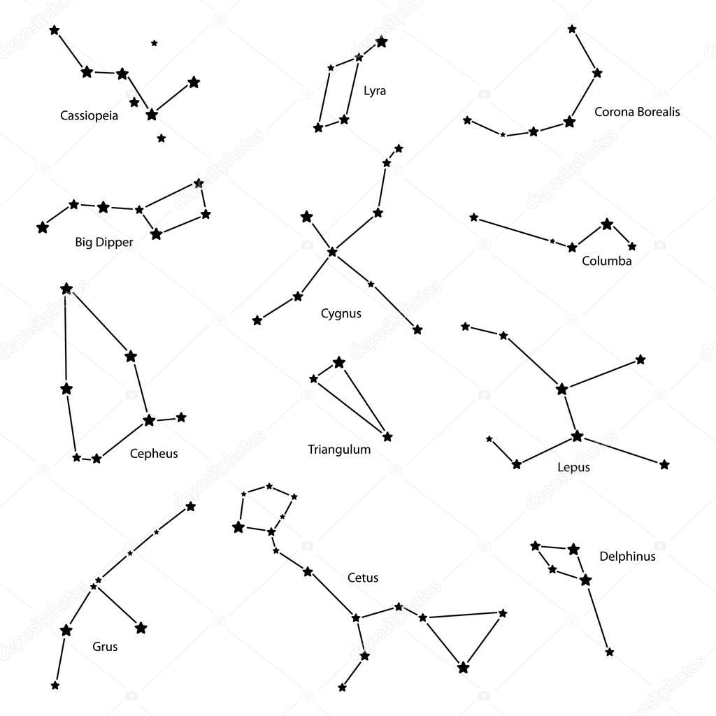 Constellations, vector illustration