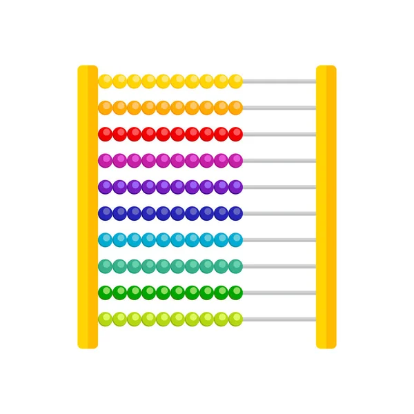 Juguete Madera Abacus Para Niños Ilustración Vectorial — Vector de stock