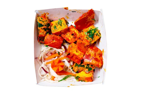Индийская кухня на белом фоне, фото для меню — стоковое фото