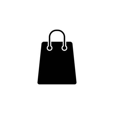 Kağıt Torba Simgesi, Alışveriş Simgesi, Kabartma Biçimli Vektör