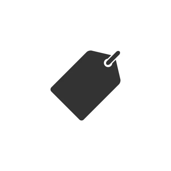 Etikettensymbol, Preisschild-Symbol, Vektor im Glyphen-Stil — Stockvektor