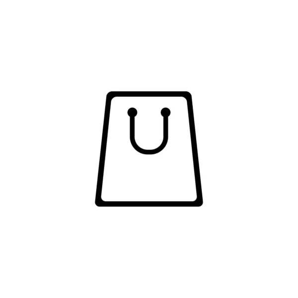 Paper Bag Icon, Shopping Icon, Vector in Glyph Style — стоковий вектор