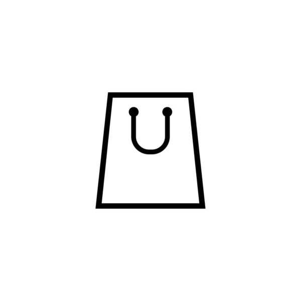 Paper Bag Icon, Shopping Icon, Vector in Glyph Style — стоковий вектор