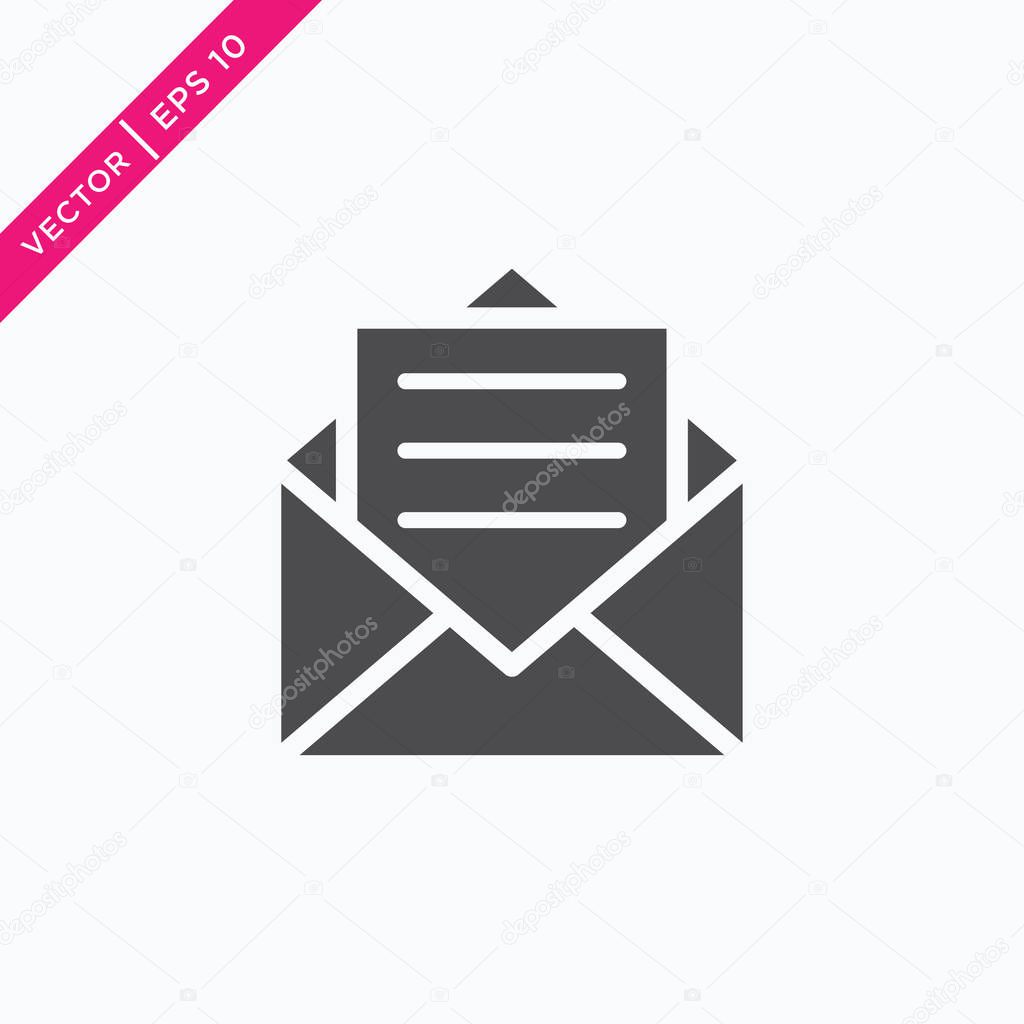 Envelope Icon, Email Icon, Vector for Web, Outline Style