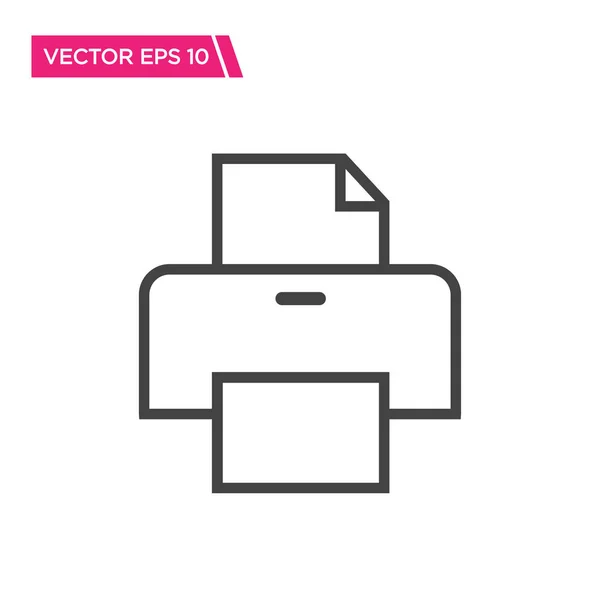 Icono de impresora, Icono de fax, Icono de vector, Diseño plano — Vector de stock