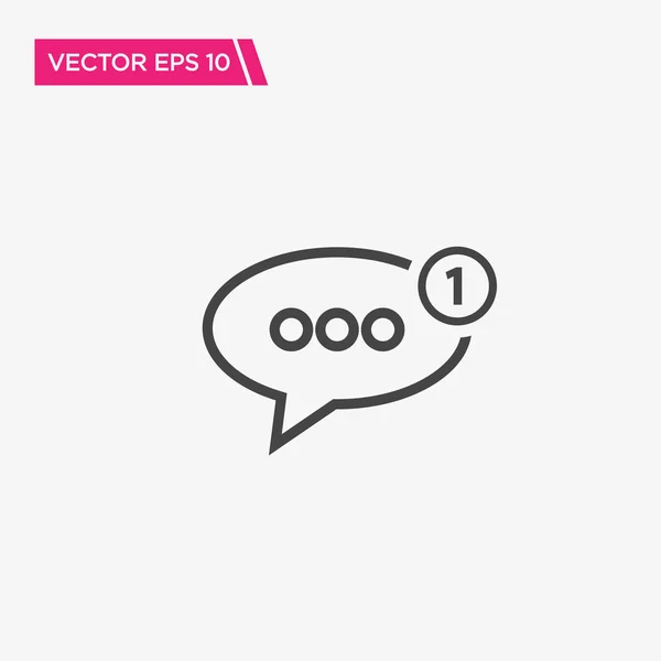 Mensaje Notificación Icono Diseño, Vector EPS10 — Vector de stock