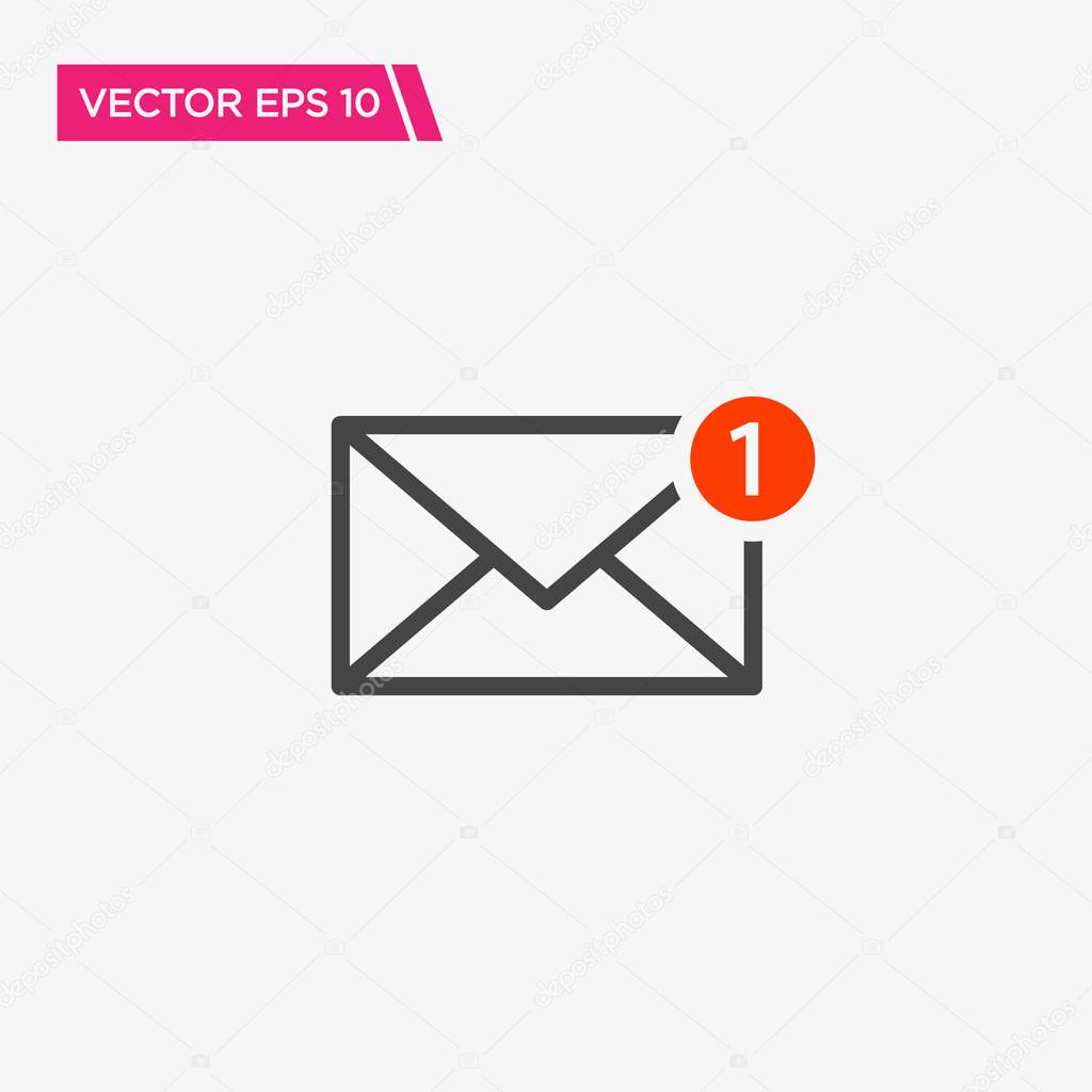 Message Notification Icon Design, Vector EPS10