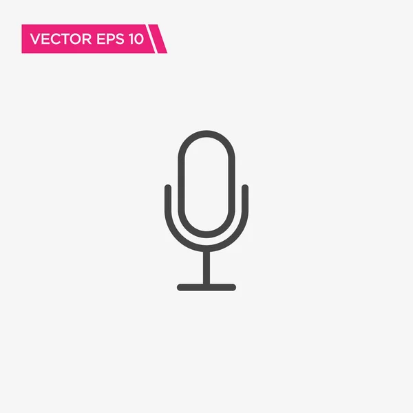 Diseño del icono del micrófono, Vector EPS10 — Vector de stock