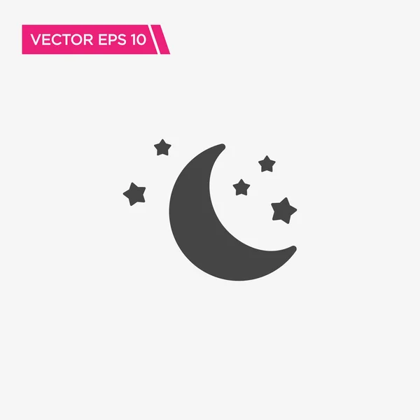 Conception Icône Nuit Vecteur Eps10 — Image vectorielle