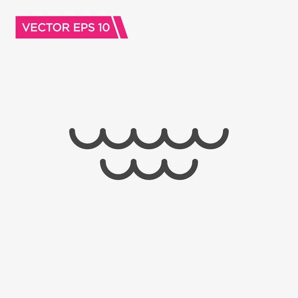 웨이브 아이콘 디자인 Vector Eps10 — 스톡 벡터