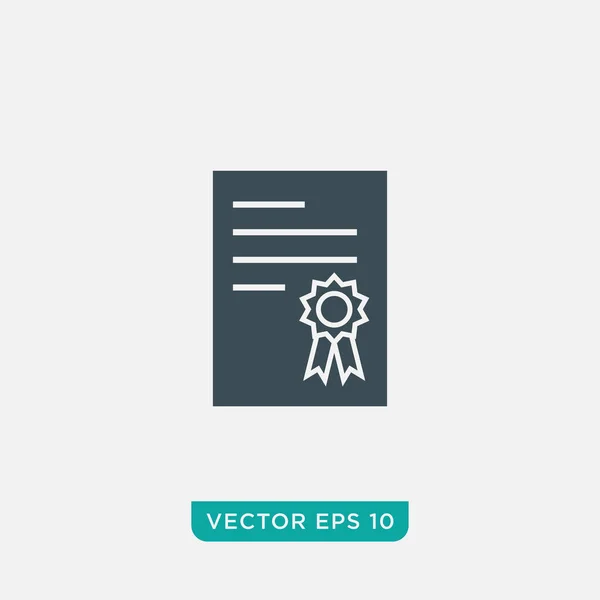 인증서 Icon Design Vector Eps10 — 스톡 벡터