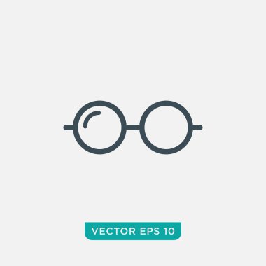 Göz Gözlüğü Simgesi Tasarımı, Vektör EPS10