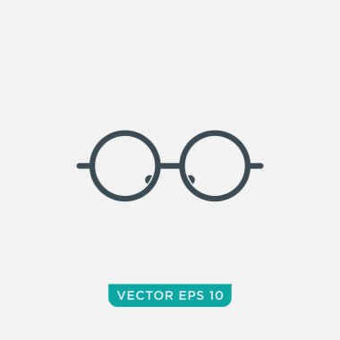 Göz Gözlüğü Simgesi Tasarımı, Vektör EPS10