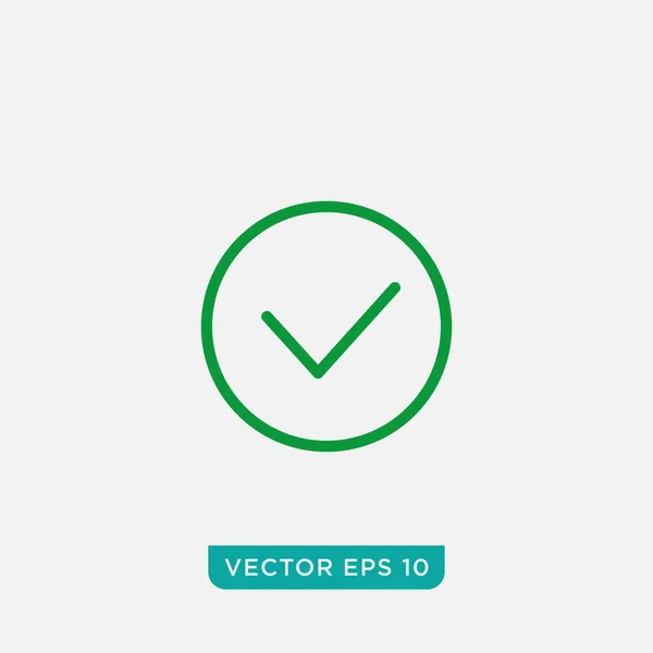 Verifique Mark Icon Design Vector Eps10 —  Vetores de Stock