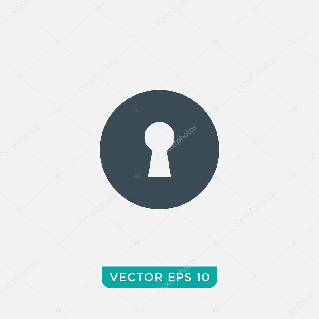 Keyhole Icon Design, Vector EPS10