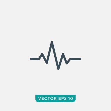 Nabız Simgesi Tasarımı, Vektör EPS10