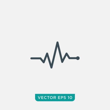 Nabız Simgesi Tasarımı, Vektör EPS10