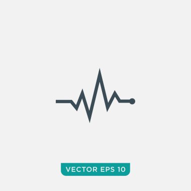 Nabız Simgesi Tasarımı, Vektör EPS10